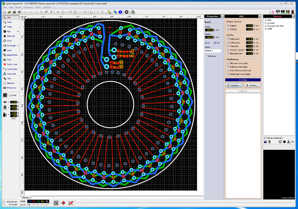 Xuất gerber từ sprintlayout